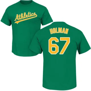 Men's Oakland Athletics Grant Holman Green Roster T-Shirt