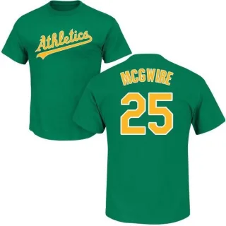 Men's Oakland Athletics Mark McGwire Green Roster T-Shirt