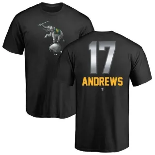 Men's Oakland Athletics Mike Andrews Black Midnight Mascot T-Shirt