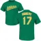 Men's Oakland Athletics Mike Andrews Green Roster T-Shirt