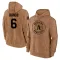 Men's Oakland Athletics Sal Bando Brown 2023 Salute to Service Club Pullover Hoodie