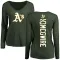 Women's Oakland Athletics Mark McGwire Green Backer Slim Fit Long Sleeve T-Shirt