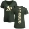 Women's Oakland Athletics Mike Andrews Green Backer Slim Fit T-Shirt