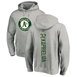 Youth Oakland Athletics James Kaprielian Ash Backer Pullover Hoodie