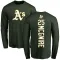 Youth Oakland Athletics Mark McGwire Green Backer Long Sleeve T-Shirt